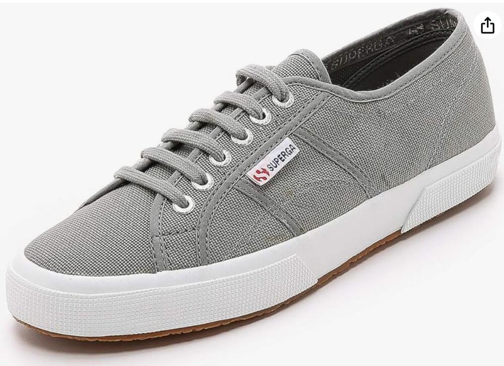 3 FOR $45 SALE | Superga Cotu Classic Gray Canvas Sneakers US 9 EU 40